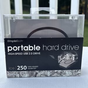 SimpleTech Signature Mini Ice 250 GB External Hard Drive